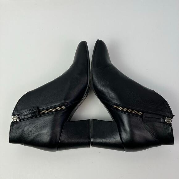 Bueno Sofie Black Leather Heeled Ankle Booties Dress Booties Careerwear Sz 37 - Picture 11 of 16